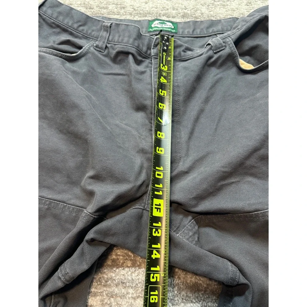 Arborwear Original Tree Climbers Pants Mens 42x30 Gray Canvas Utility Workwear